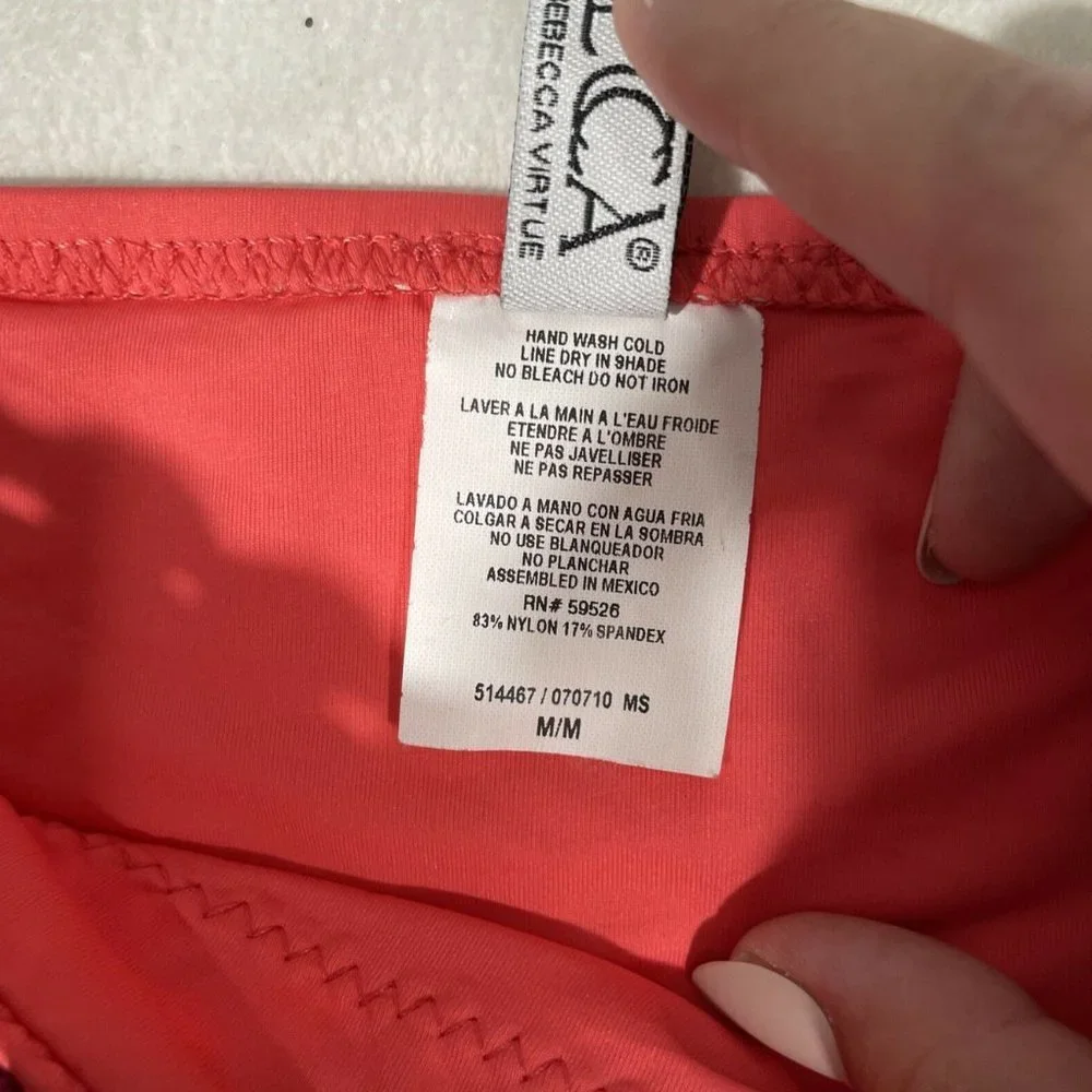 NEW Becca Loop Tie‎ Side Hipster Bikini Bottom Sunrise [ SZ Medium ] #3983